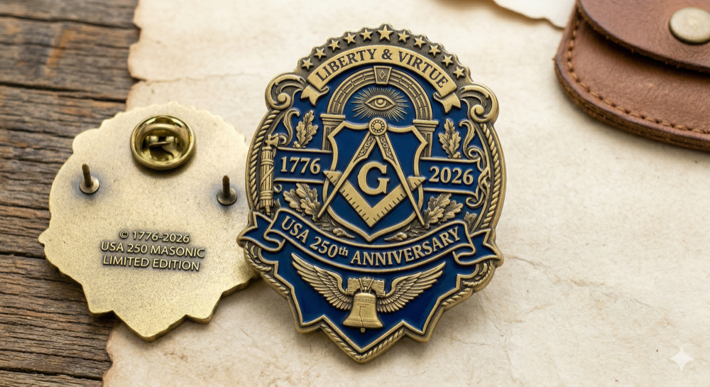 USA 250th Anniversary coins and pins