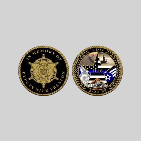 Sheriff deputy end of watch memorial coin