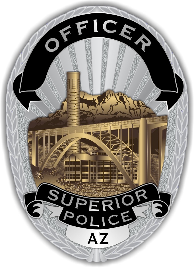 Superior Arizona Police officer badge