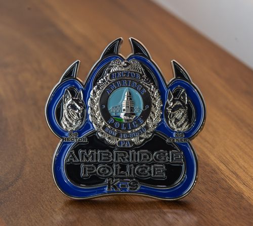 Ambridge Police K-9 coin