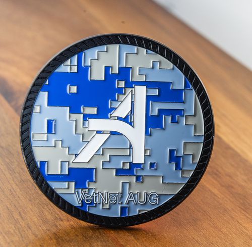 VetNet AUG digital camo coin