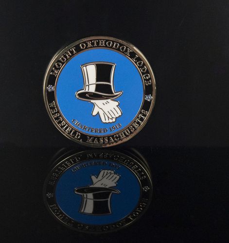 Lodge top hat coin