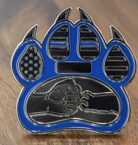 K-9 paw detail close-up